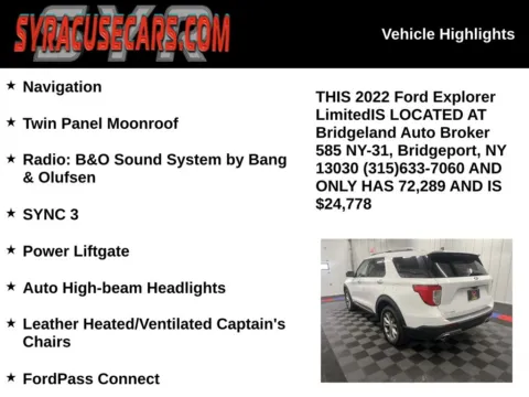 More photos of 2022 Ford Explorer Limited at Bridgeland Auto Brokers, NY