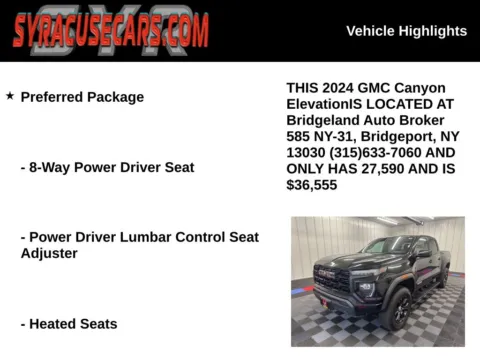 More photos of 2024 GMC Canyon Elevation at Bridgeland Auto Brokers, NY