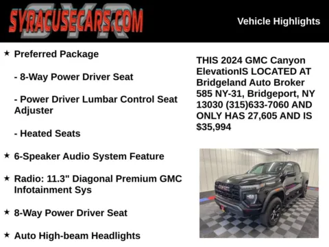 More photos of 2024 GMC Canyon Elevation at Bridgeland Auto Brokers, NY