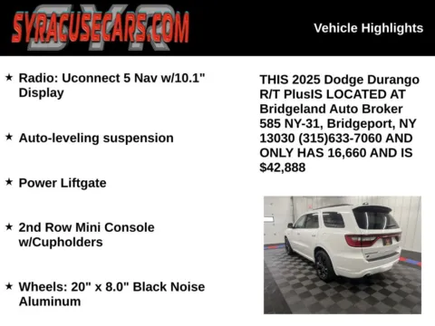 More photos of 2025 Dodge Durango R/T Plus at Bridgeland Auto Brokers, NY