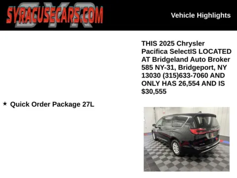 More photos of 2025 Chrysler Pacifica Select at Bridgeland Auto Brokers, NY