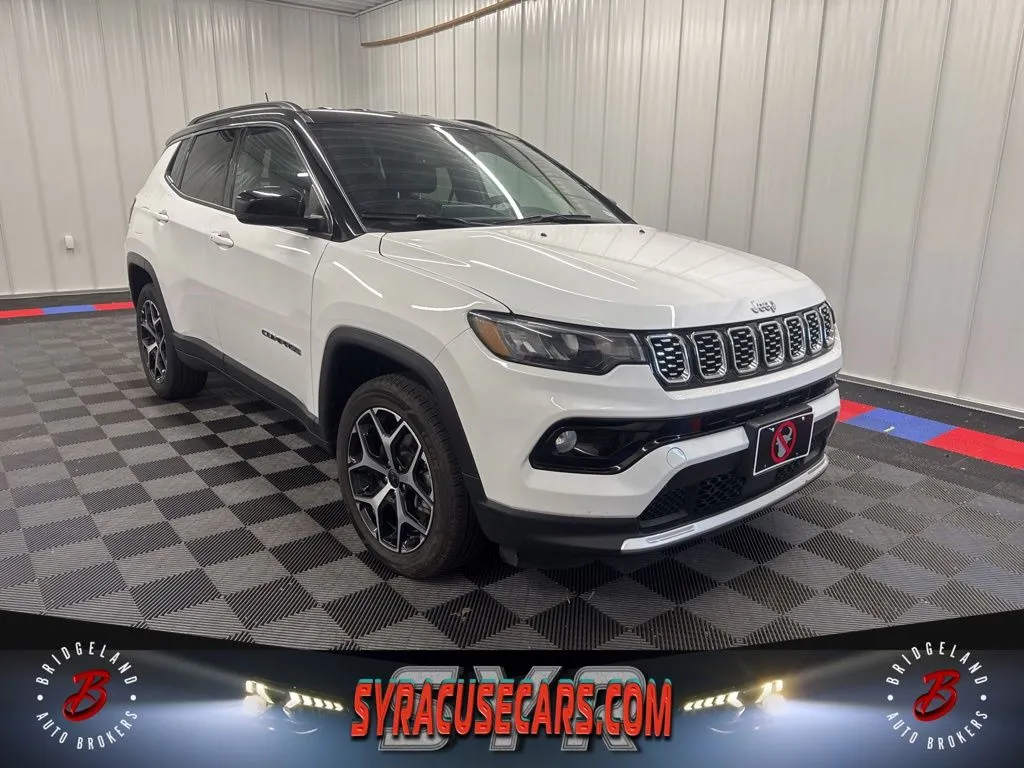 White 2025 Jeep Compass Limited for sale in Bridgeport, NY