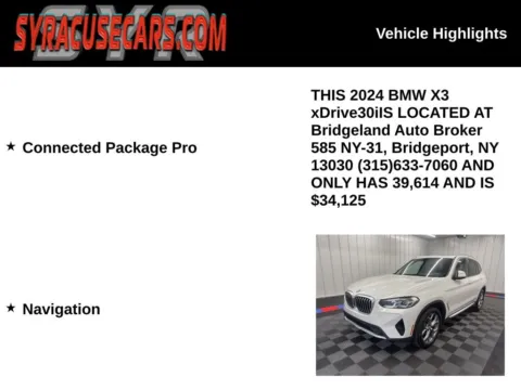 More photos of 2024 BMW X3 xDrive30i at Bridgeland Auto Brokers, NY