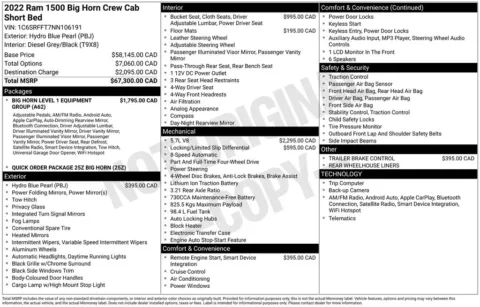 Photos of 2022 Ram 1500 Big Horn/Lone Star for sale in Bridgeport, NY at Bridgeland Auto Brokers