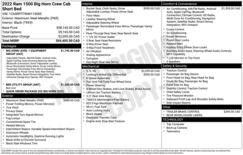 Photos of 2022 Ram 1500 Big Horn/Lone Star for sale in Bridgeport, NY at Bridgeland Auto Brokers