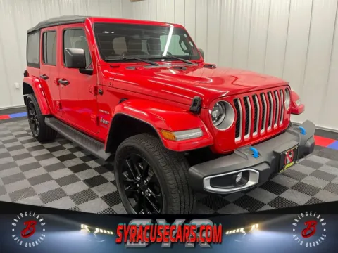 Red 2023 Jeep Wrangler Sahara 4xe for sale in Bridgeport, NY