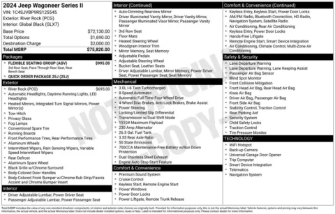 Photos of 2024 Jeep Wagoneer Series II for sale in Bridgeport, NY at Bridgeland Auto Brokers