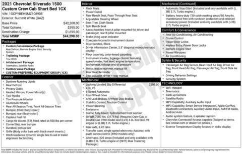 Photos of 2021 Chevrolet Silverado 1500 Custom for sale in Bridgeport, NY at Bridgeland Auto Brokers