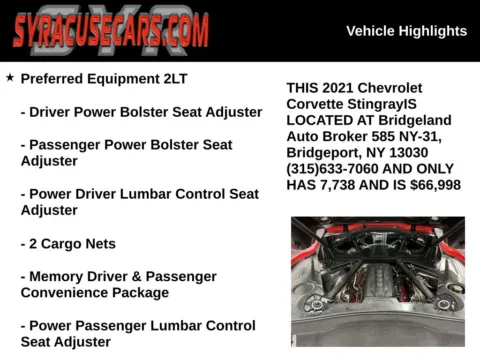 More photos of 2021 Chevrolet Corvette Stingray at Bridgeland Auto Brokers, NY
