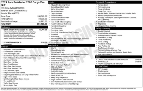 Photos of 2024 Ram ProMaster 2500 High Roof for sale in Bridgeport, NY at Bridgeland Auto Brokers