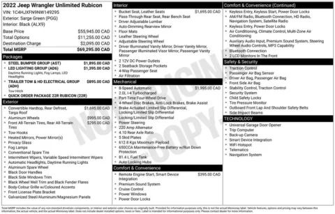 Photos of 2022 Jeep Wrangler Unlimited Rubicon for sale in Bridgeport, NY at Bridgeland Auto Brokers
