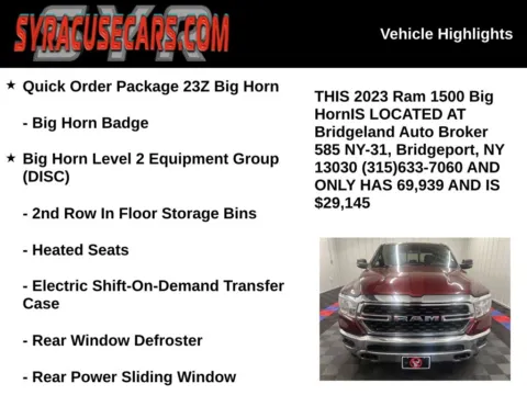 More photos of 2023 Ram 1500 Big Horn/Lone Star at Bridgeland Auto Brokers, NY