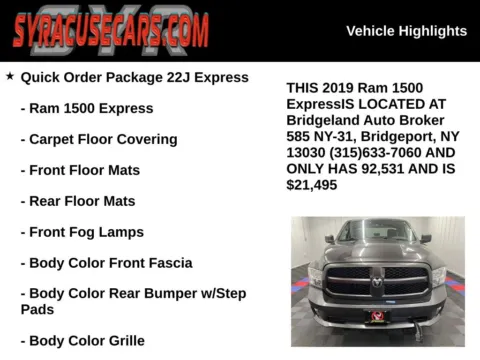 More photos of 2019 Ram 1500 Classic Express at Bridgeland Auto Brokers, NY
