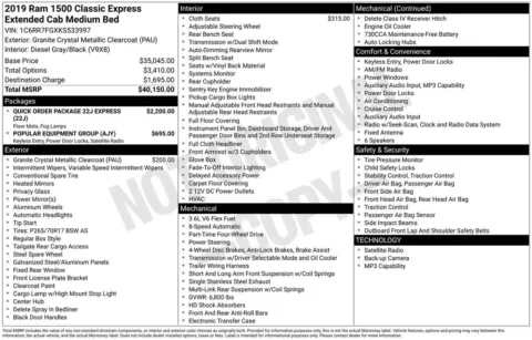 Photos of 2019 Ram 1500 Classic Express for sale in Bridgeport, NY at Bridgeland Auto Brokers
