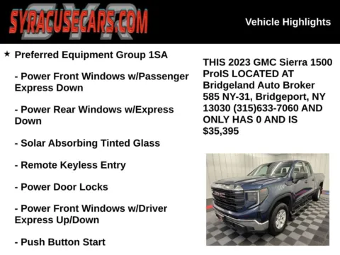 More photos of 2023 GMC Sierra 1500 Pro at Bridgeland Auto Brokers, NY