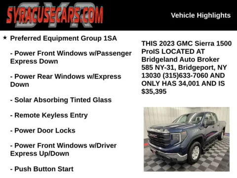 More photos of 2023 GMC Sierra 1500 Pro at Bridgeland Auto Brokers, NY