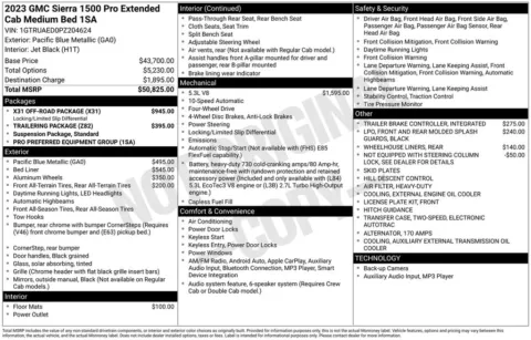 Photos of 2023 GMC Sierra 1500 Pro for sale in Bridgeport, NY at Bridgeland Auto Brokers