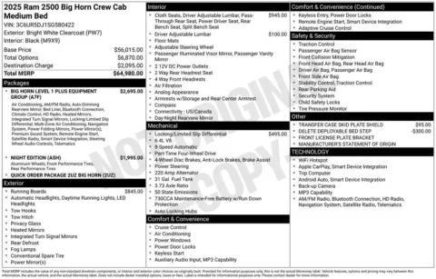 Photos of 2025 Ram 2500 Big Horn for sale in Bridgeport, NY at Bridgeland Auto Brokers