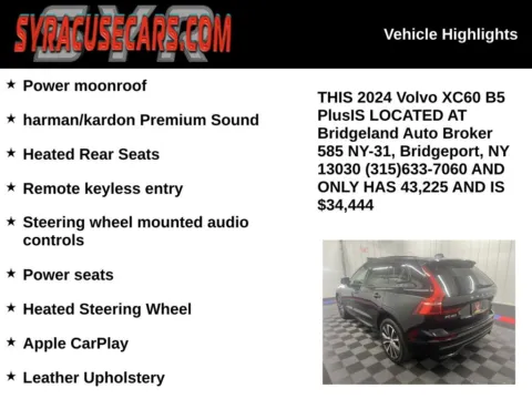 More photos of 2024 Volvo XC60 B5 Plus Dark Theme at Bridgeland Auto Brokers, NY