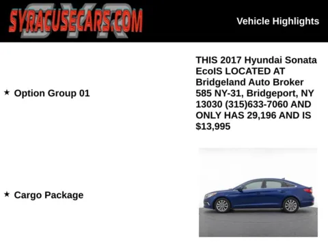 More photos of 2017 Hyundai Sonata ECO at Bridgeland Auto Brokers, NY