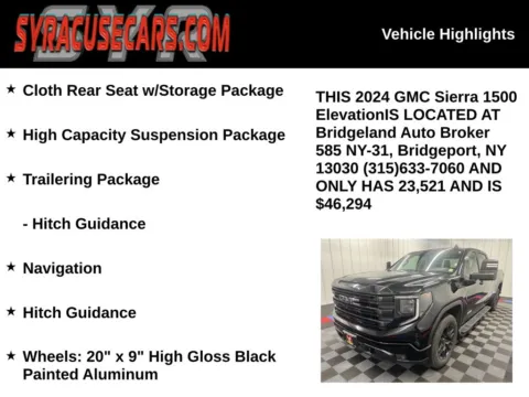 More photos of 2024 GMC Sierra 1500 Elevation at Bridgeland Auto Brokers, NY