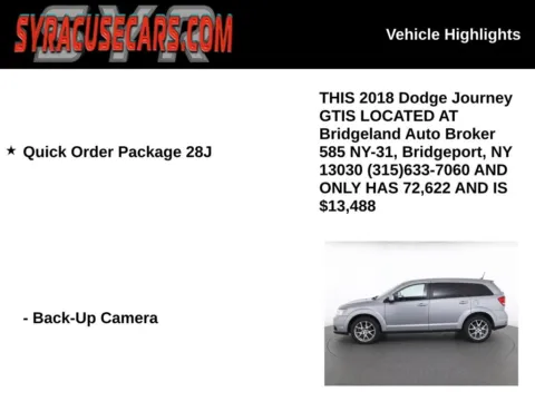More photos of 2018 Dodge Journey GT at Bridgeland Auto Brokers, NY