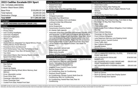 Photos of 2022 Cadillac Escalade ESV Sport for sale in Bridgeport, NY at Bridgeland Auto Brokers