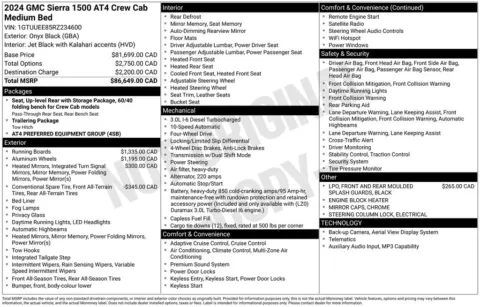 Photos of 2024 GMC Sierra 1500 AT4 for sale in Bridgeport, NY at Bridgeland Auto Brokers