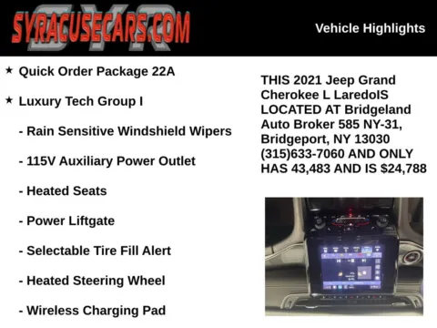 More photos of 2021 Jeep Grand Cherokee L Laredo at Bridgeland Auto Brokers, NY