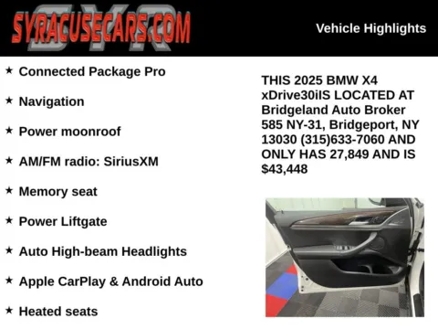 More photos of 2025 BMW X4 xDrive30i at Bridgeland Auto Brokers, NY