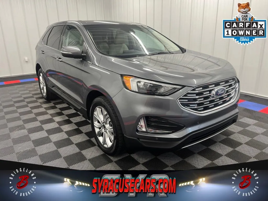 Gray 2024 Ford Edge Titanium for sale in Bridgeport, NY