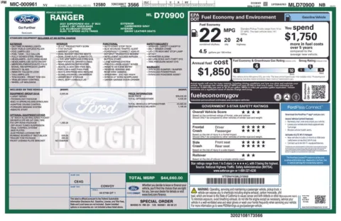 Photos of 2021 Ford Ranger Lariat for sale in Bridgeport, NY at Bridgeland Auto Brokers