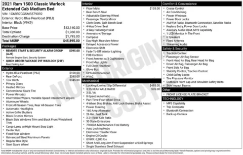 Photos of 2021 Ram 1500 Classic Warlock for sale in Bridgeport, NY at Bridgeland Auto Brokers