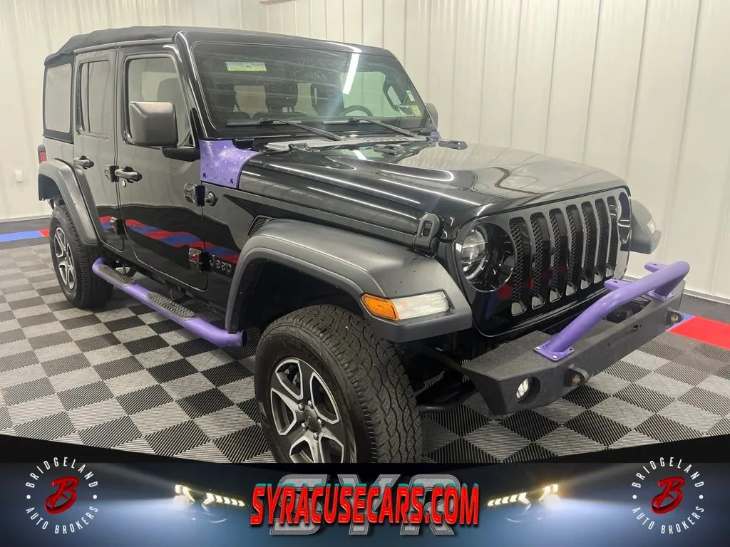 Black 2020 Jeep Wrangler Unlimited Sport for sale in Bridgeport, NY