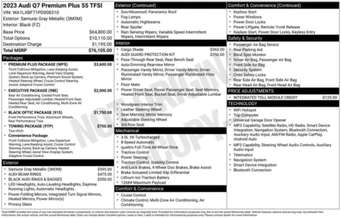 Photos of 2023 Audi Q7 55 Premium Plus for sale in Bridgeport, NY at Bridgeland Auto Brokers