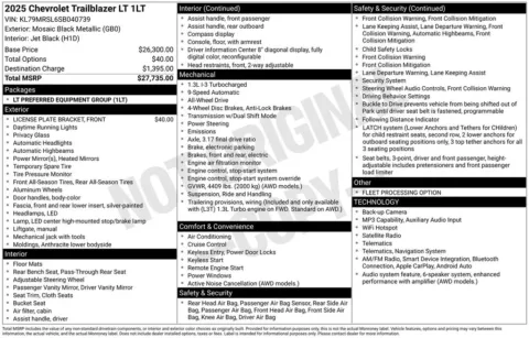 Photos of 2025 Chevrolet TrailBlazer LT for sale in Bridgeport, NY at Bridgeland Auto Brokers