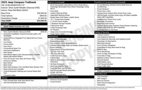 Photos of 2025 Jeep Compass Trailhawk for sale in Bridgeport, NY at Bridgeland Auto Brokers