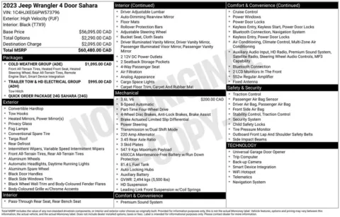 Photos of 2023 Jeep Wrangler Sahara for sale in Bridgeport, NY at Bridgeland Auto Brokers