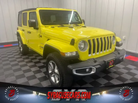 Yellow 2023 Jeep Wrangler Sahara for sale in Bridgeport, NY