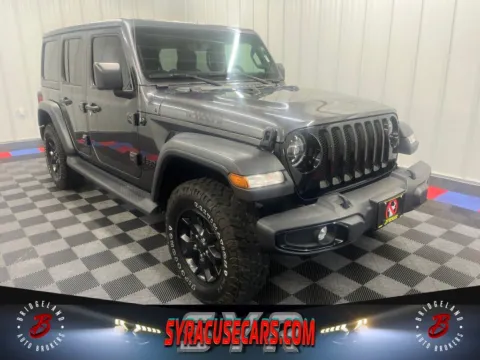 Gray 2021 Jeep Wrangler Unlimited Willys for sale in Bridgeport, NY