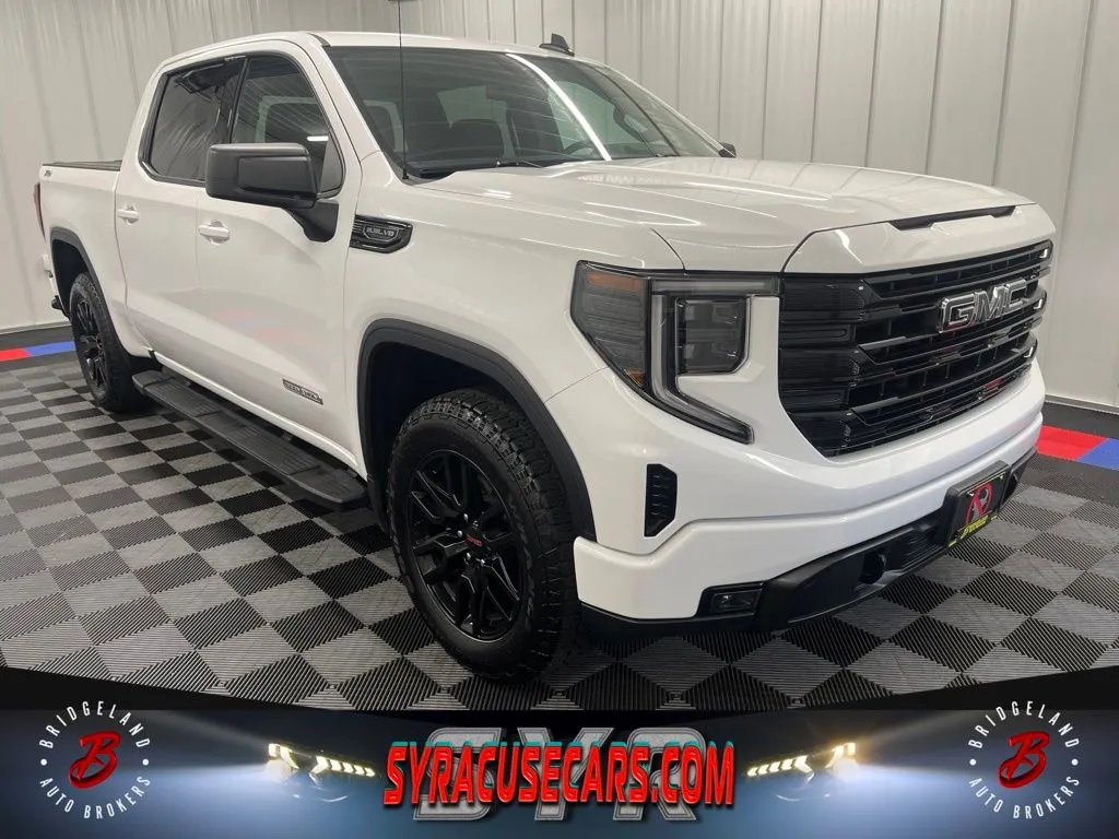 White 2024 GMC Sierra 1500 Elevation for sale in Bridgeport, NY