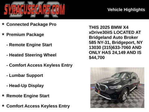 More photos of 2025 BMW X4 xDrive30i at Bridgeland Auto Brokers, NY