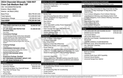 Photos of 2024 Chevrolet Silverado 1500 RST for sale in Bridgeport, NY at Bridgeland Auto Brokers