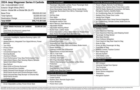 Photos of 2024 Jeep Wagoneer Series II for sale in Bridgeport, NY at Bridgeland Auto Brokers