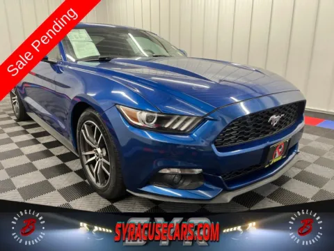 Blue 2017 Ford Mustang EcoBoost for sale in Bridgeport, NY