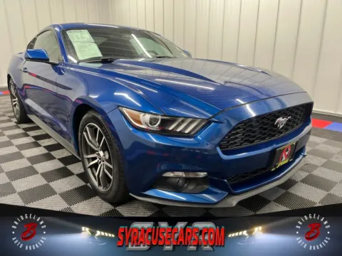 Blue 2017 Ford Mustang EcoBoost for sale in Bridgeport, NY
