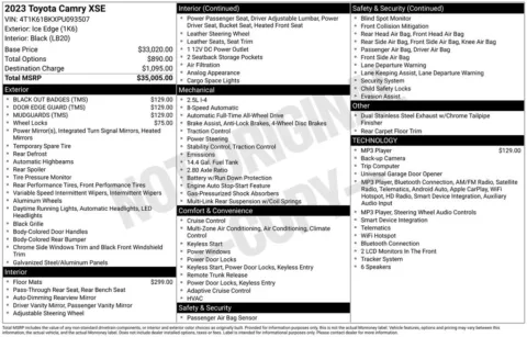 Photos of 2023 Toyota Camry XSE for sale in Bridgeport, NY at Bridgeland Auto Brokers