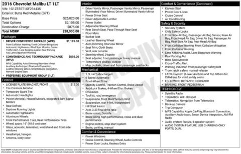 Photos of 2016 Chevrolet Malibu LT for sale in Bridgeport, NY at Bridgeland Auto Brokers