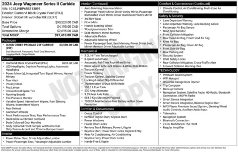 Photos of 2024 Jeep Wagoneer Series II for sale in Bridgeport, NY at Bridgeland Auto Brokers