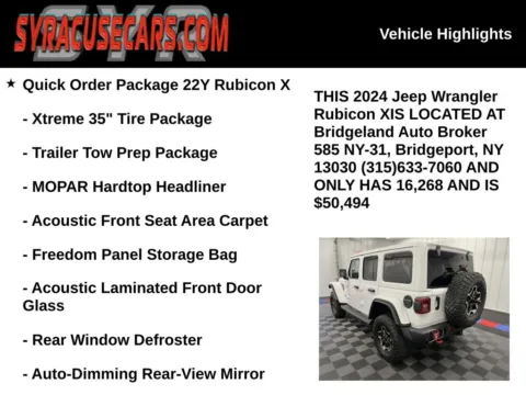 More photos of 2024 Jeep Wrangler Rubicon X at Bridgeland Auto Brokers, NY